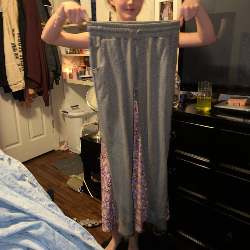 comfy gray sweats